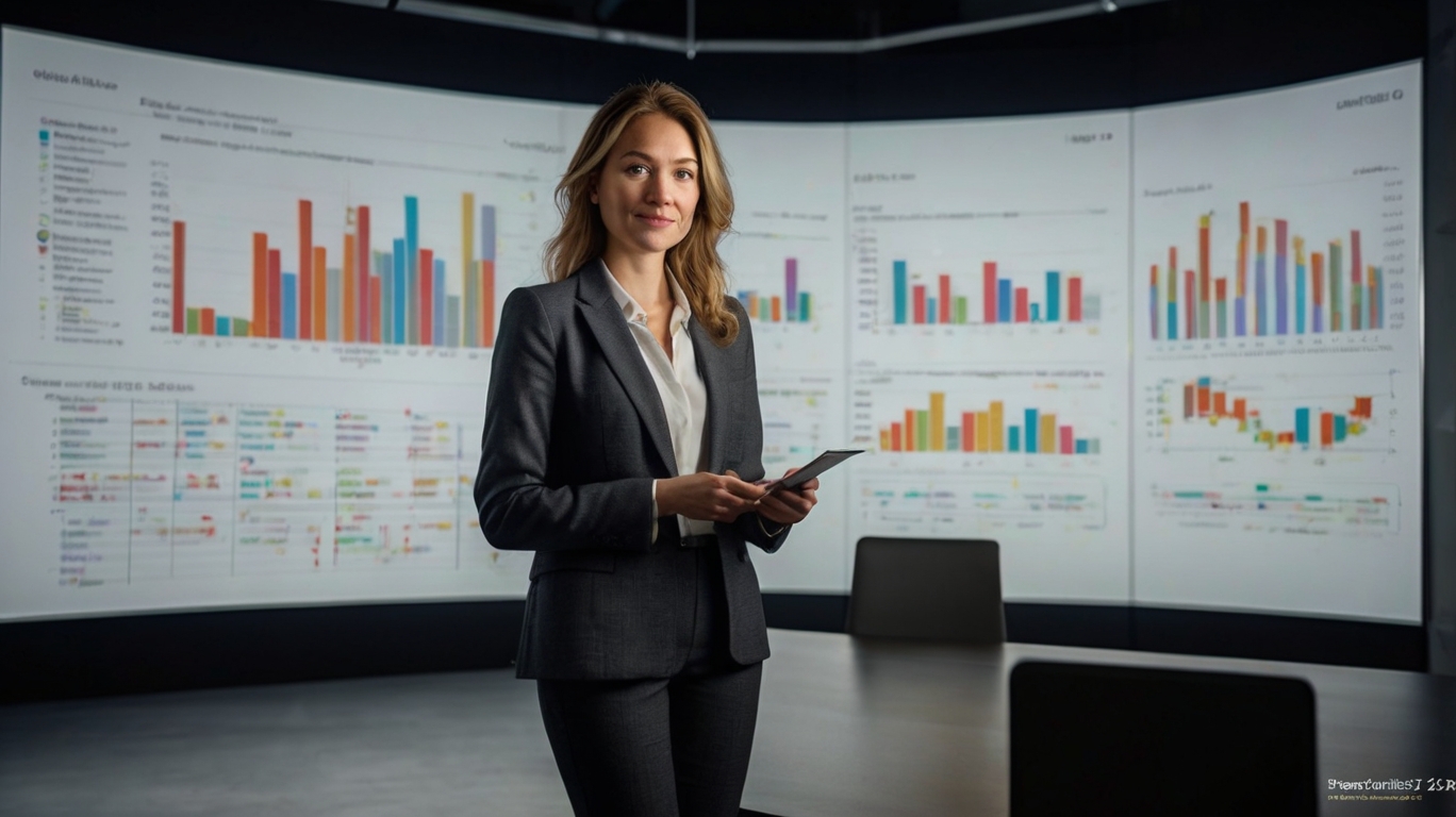 Business meeting with AI assistant